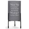 Edge Collection - 8" x 4" - Gray - Inspirational Candleholder with Metal Stand - 1 Piece